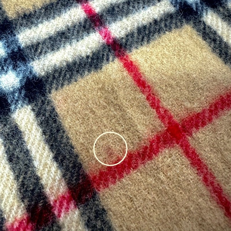 BURBERRY經典格紋羔羊毛圍巾 極美✨-12