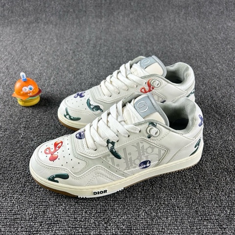 Dior迪奧b27聯名塗鴉板鞋 尺碼37.5