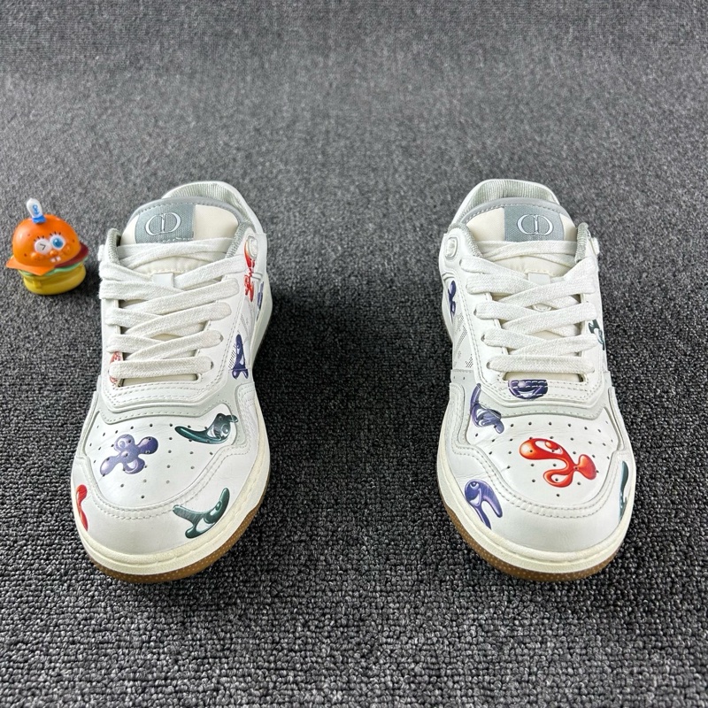 Dior迪奧b27聯名塗鴉板鞋 尺碼37.5-1