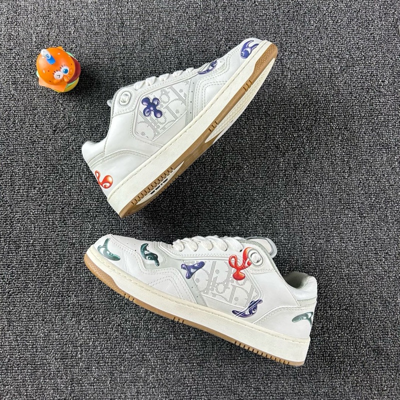 Dior迪奧b27聯名塗鴉板鞋 尺碼37.5-2