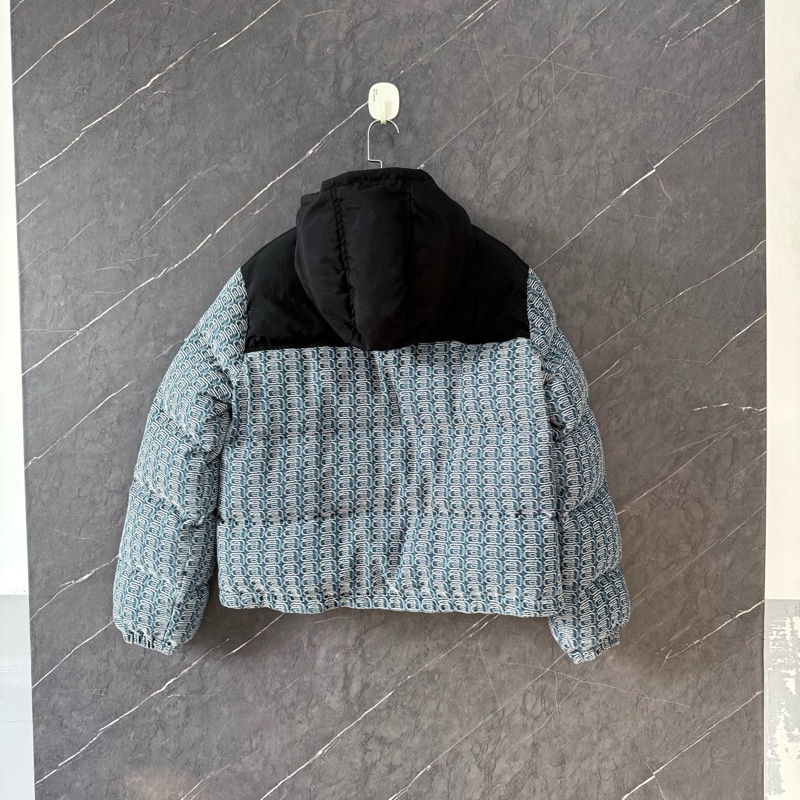 00297 alexander wang黑藍滿印羽絨服xs碼，帶吊牌-1