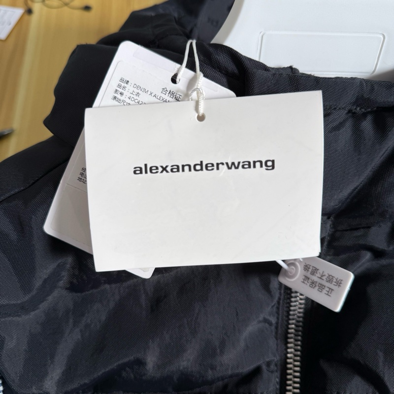 00297 alexander wang黑藍滿印羽絨服xs碼，帶吊牌-3