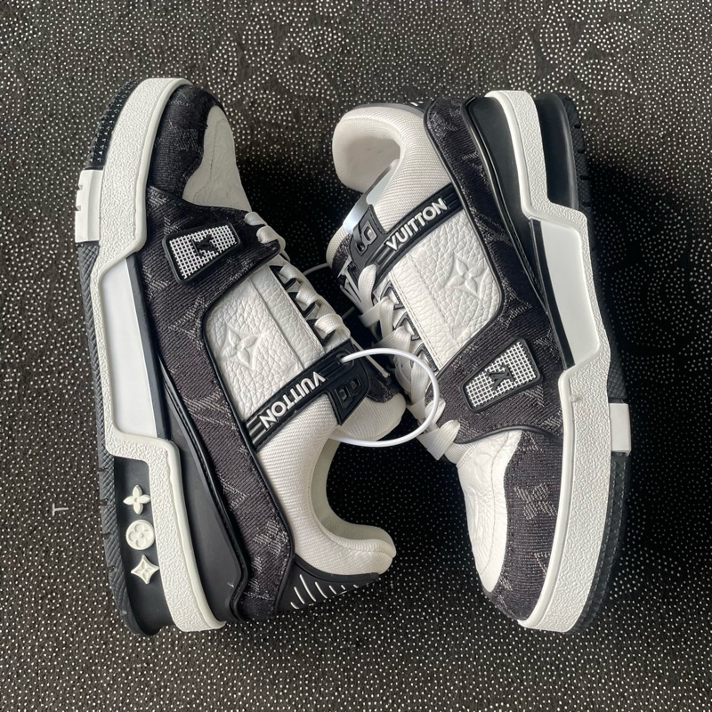 01781 lv trainer黑白熊猫36码无盒,成色新,今年新款底-3