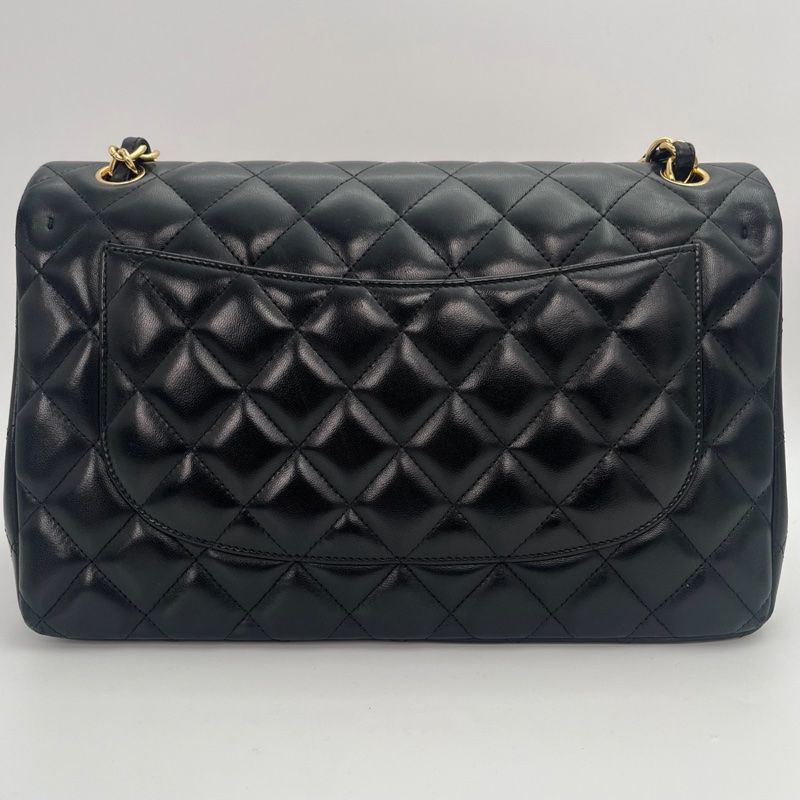 「JL精品代購」香奈兒黑金羊jumbo cf30 菱格飽滿-2