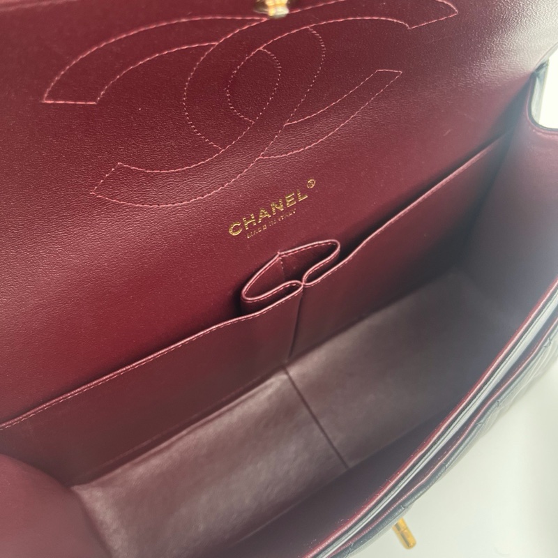 「JL精品代購」香奈兒黑金羊jumbo cf30 菱格飽滿-16