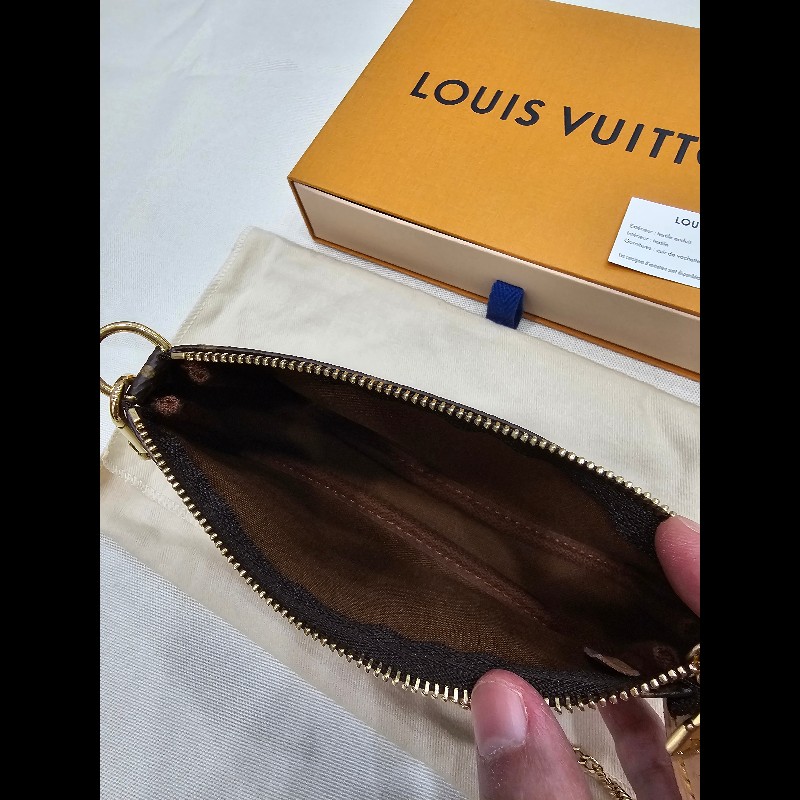 全新!LV小手提包(老花)-11