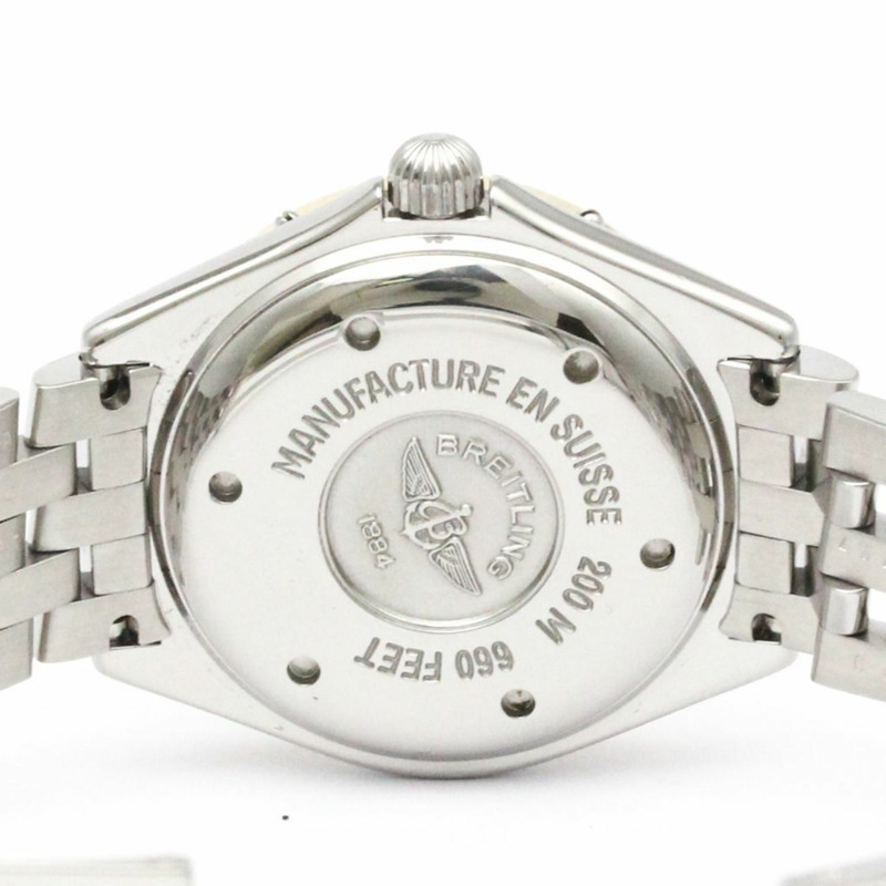 百年靈 Lady J 18K 金鋼石英女士腕錶 D52065 拋光-6