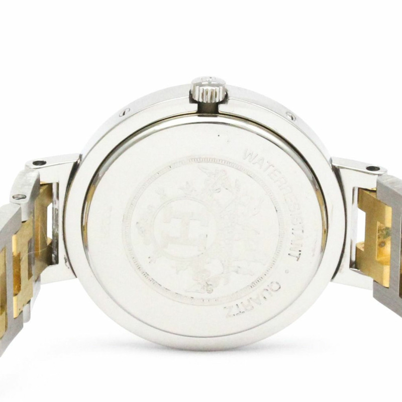 愛馬仕 Clipper 鍍金鋼石英女士腕錶 CL4.220 拋光-5