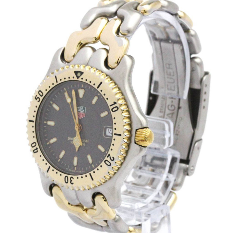 TAG HEUER Sel Professional 200公尺鍍金鋼錶 WG1120 拋光-1