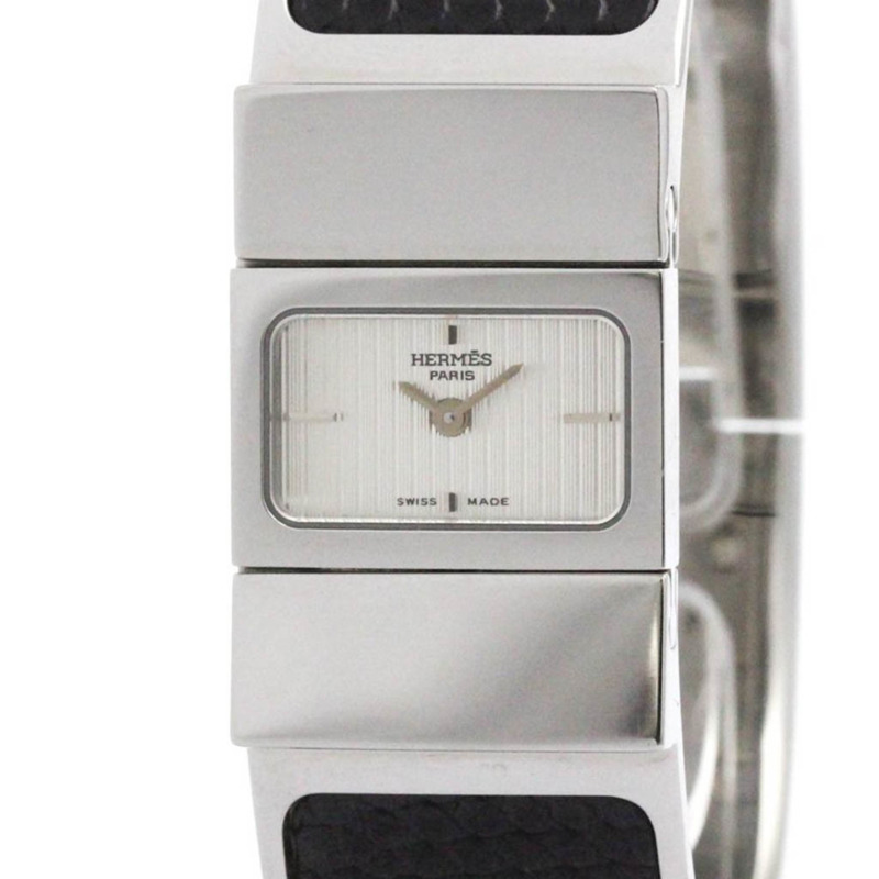 愛馬仕 Loquet 不鏽鋼石英女士腕錶 LO1.210 拋光款-0