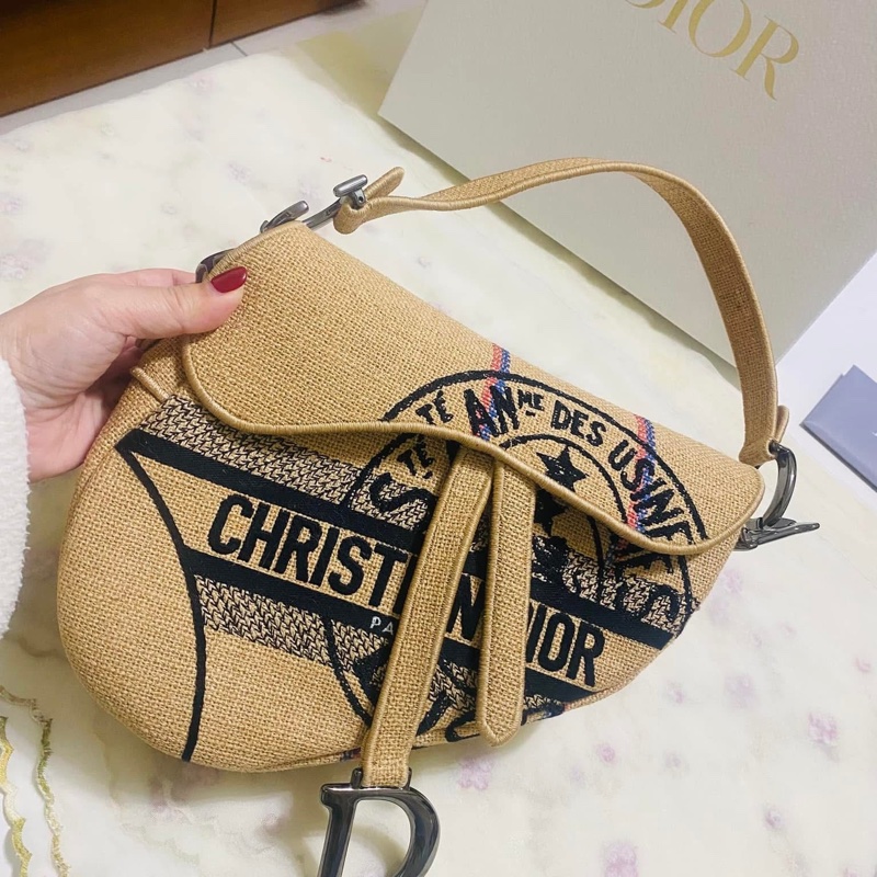 Dior Saddle bag 棉麻馬鞍包-7