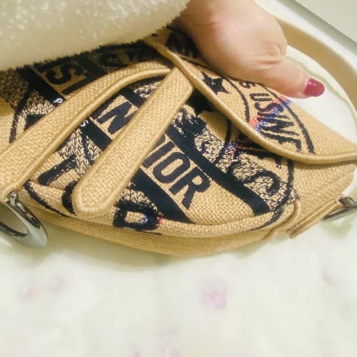 Dior Saddle bag 棉麻馬鞍包-10