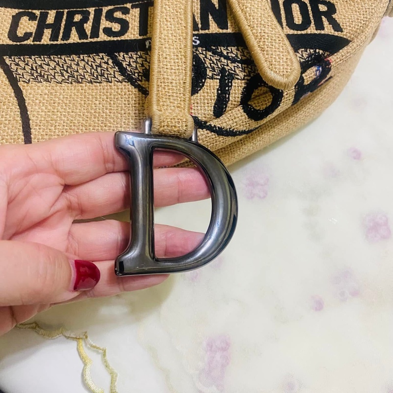 Dior Saddle bag 棉麻馬鞍包-18