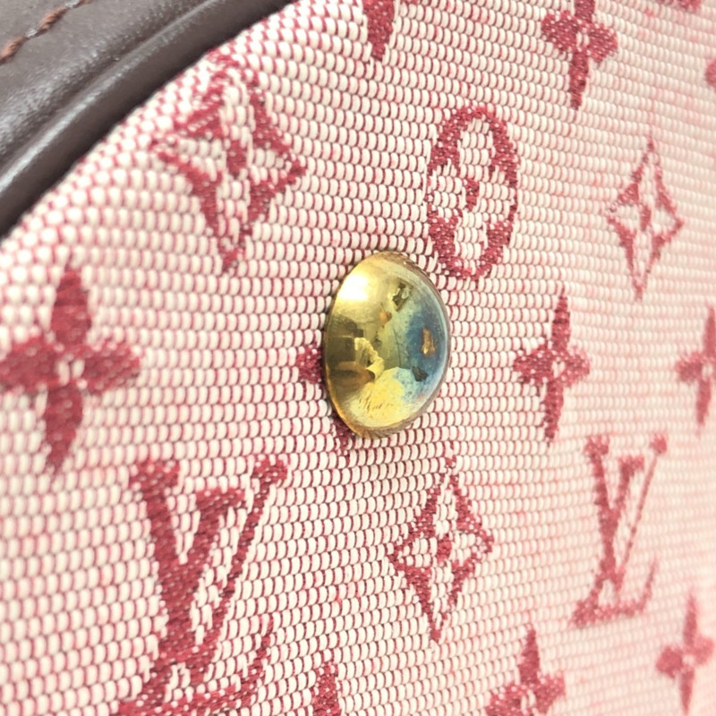 路易威登 Monogram Mini Bucket PM 手提包(含小包),特別訂製款,帆布/皮革,女士,櫻桃粉紅色-6