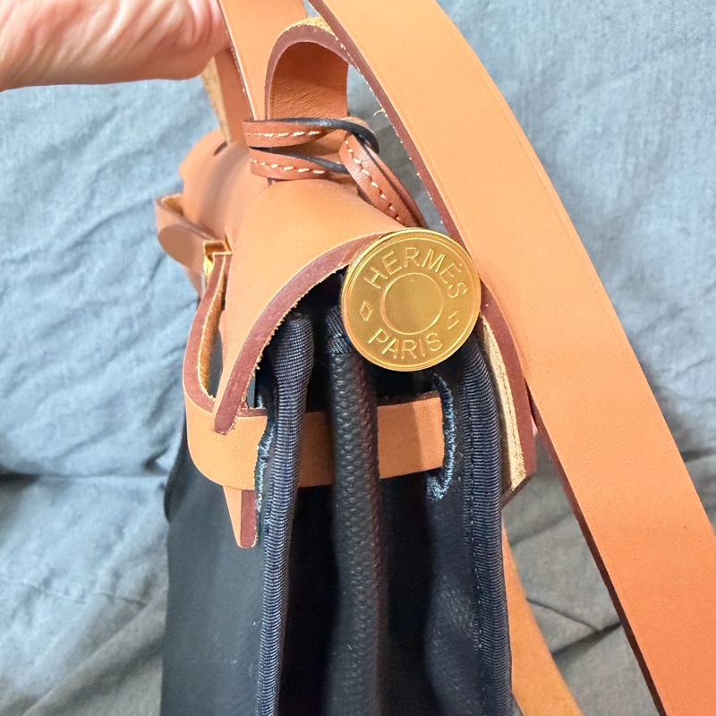 Hermes 愛馬仕herbag/防水布-5