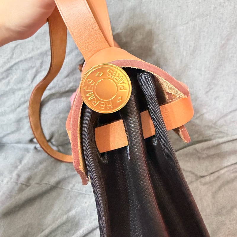 Hermes 愛馬仕herbag/防水布-11