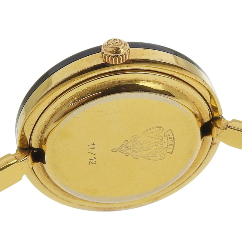 Gucci Change Bezel腕錶，Cal. 978.002，11/12，鍍金石英機芯，模擬顯示，白色錶盤，女士款-5
