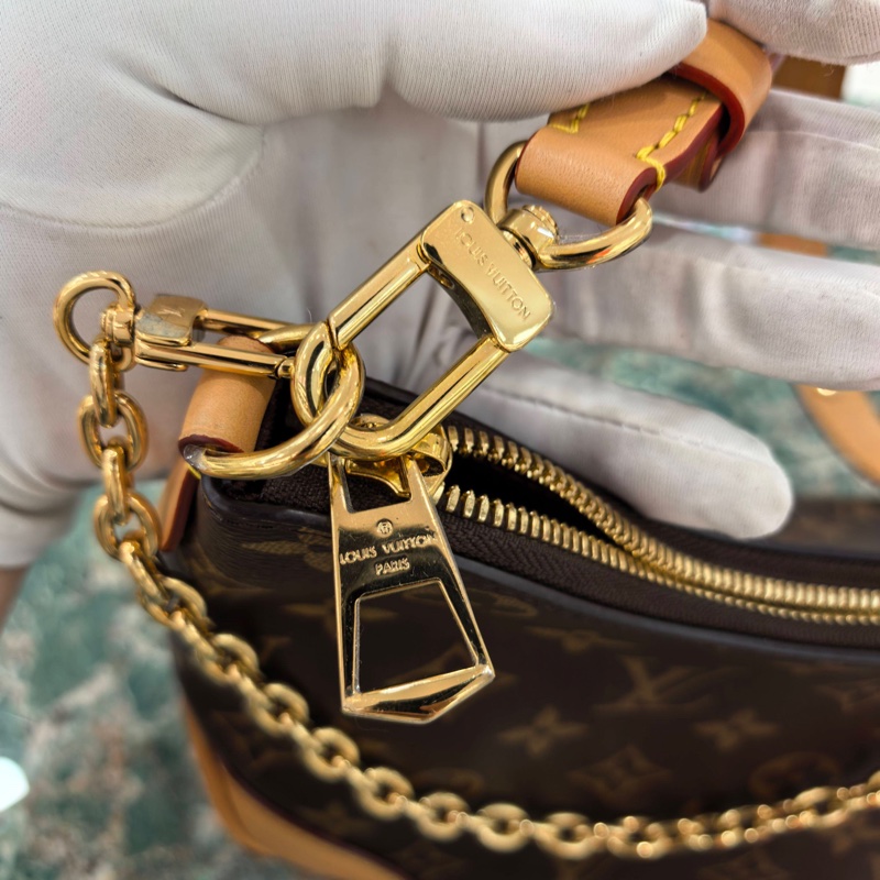 【99.9新】路易威登LV 黃牛角包 Boulogne老花 可以腋下背 也可以斜挎 非常耐用 芯片-6