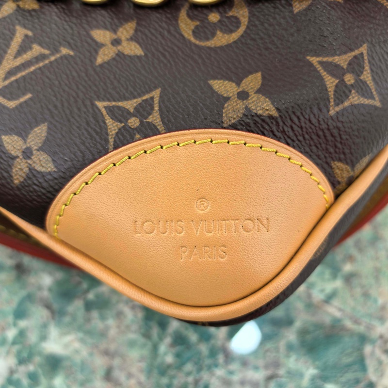 【99.9新】路易威登LV 黃牛角包 Boulogne老花 可以腋下背 也可以斜挎 非常耐用 芯片-10
