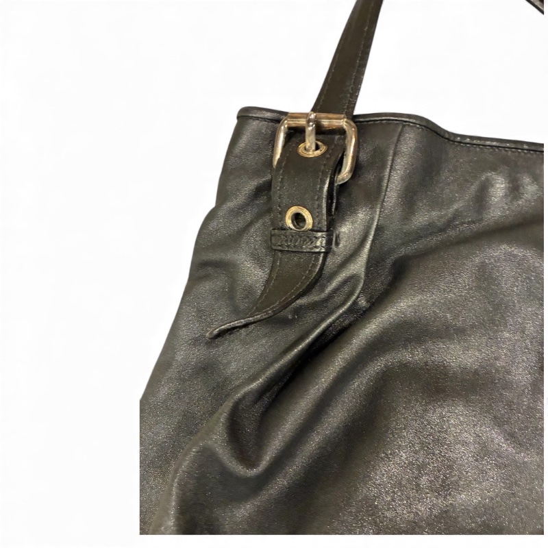 Miu Miu 經典皺褶Coffer包 | 義大利製 |LUX METAL|(黑色皮質/附長背帶/鎖匙/保卡/發票/美品-22