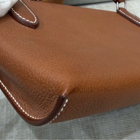 Hermès Videpoches 福寶馬鞍皮 金棕色 閒置近全新未拆模-4