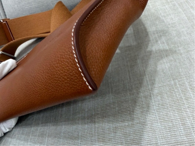Hermès Videpoches 福寶馬鞍皮 金棕色 閒置近全新未拆模-10