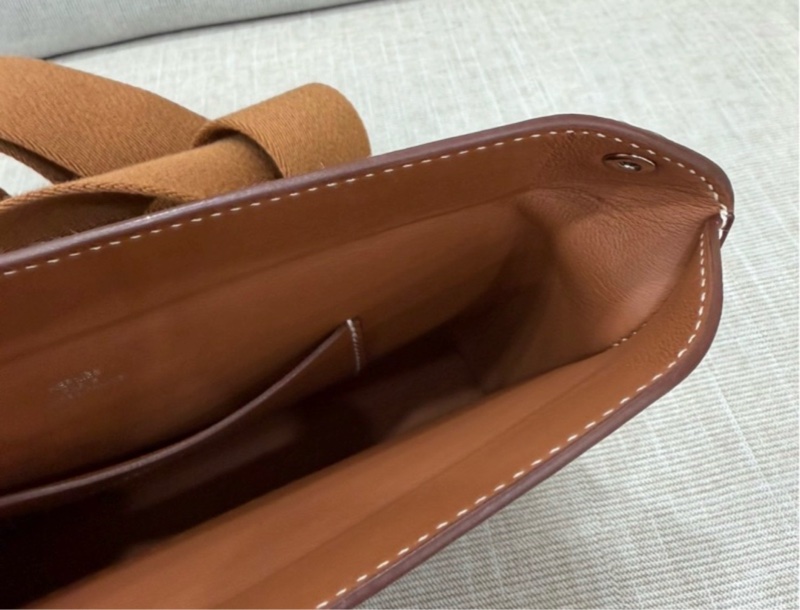 Hermès Videpoches 福寶馬鞍皮 金棕色 閒置近全新未拆模-14