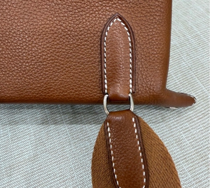 Hermès Videpoches 福寶馬鞍皮 金棕色 閒置近全新未拆模-18
