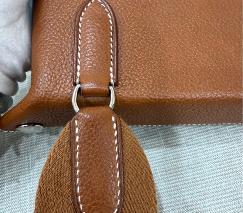 Hermès Videpoches 福寶馬鞍皮 金棕色 閒置近全新未拆模-19