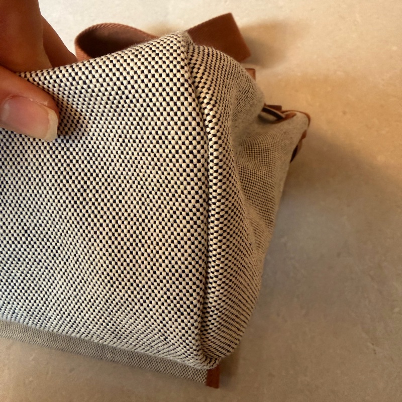 愛馬仕Hermes Herbag 31 金色銀扣/撞色圖案-5