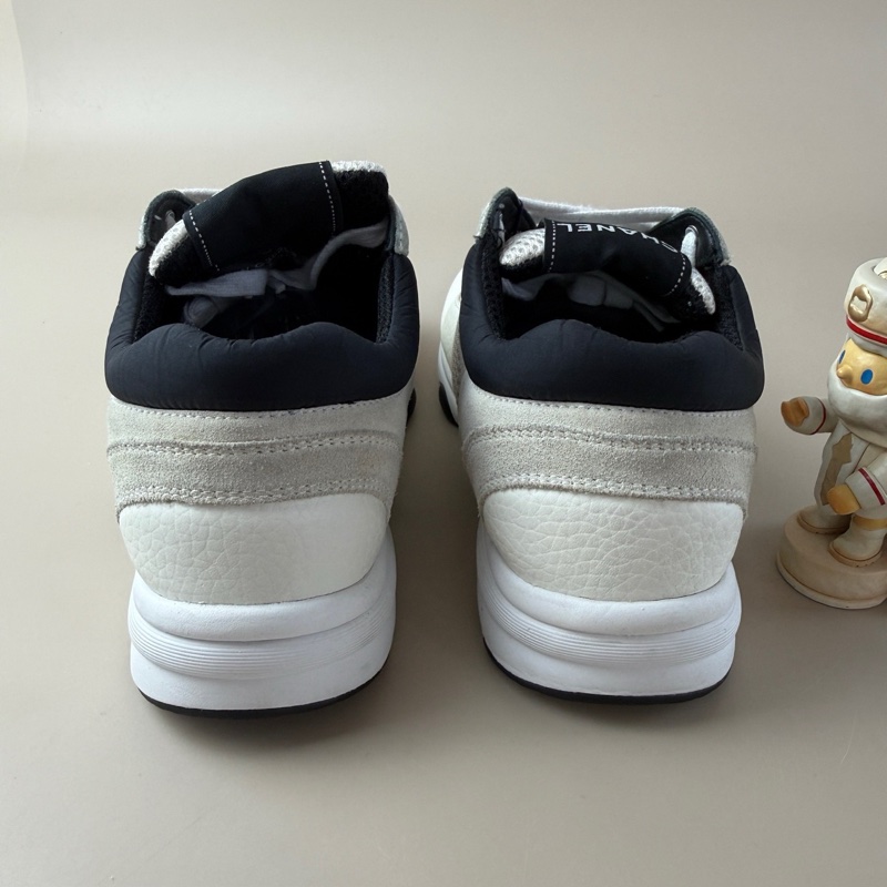 CHANEL/香奈兒 黑白熊貓系帶休閒鞋 36碼 98新 品相不錯/YLP3503-2