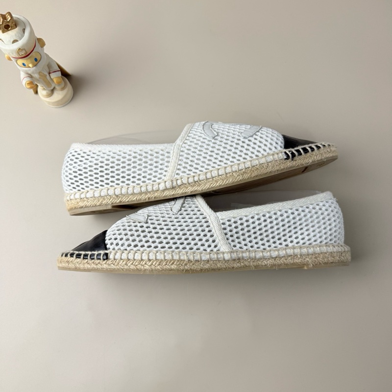 CHANEL/香奈儿 黑白织面渔夫鞋 39码 99新 品相完美-3