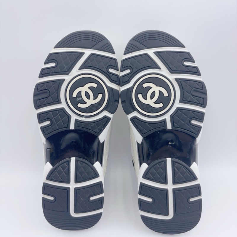 99新/香奈兒/36碼/黑白熊貓運動鞋/01824-4