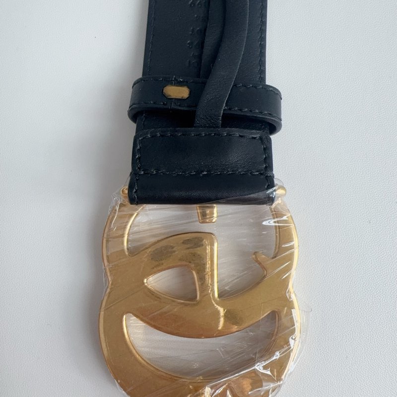 Gucci 古馳腰帶 黑色 長1m-4