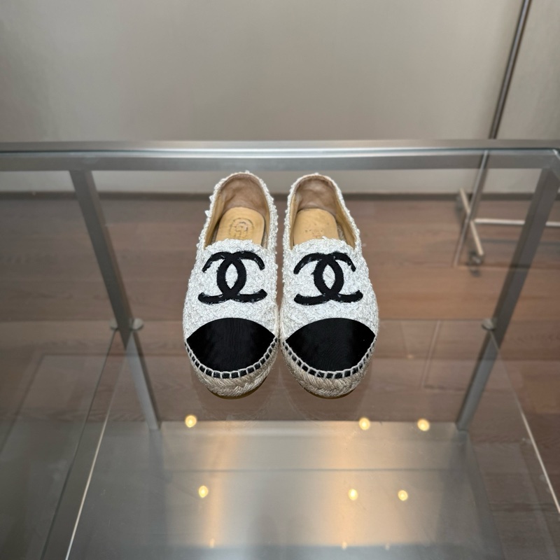 98新香奈兒/Chanel 黑白熊貓小香風漁夫鞋 尺碼/39碼-5