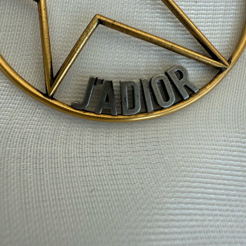 Dior迪奧復古 圓圈字母耳環耳釘 99新-3