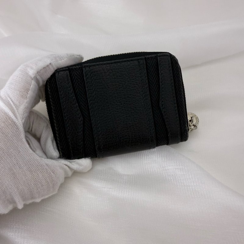 BVLGARI 宝格丽 短款拉鍊錢包 黑色 97新-1