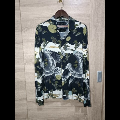 Allsaints Descent LS Shirt 花襯衫 夏威夷襯衫 開領襯衫 男XS