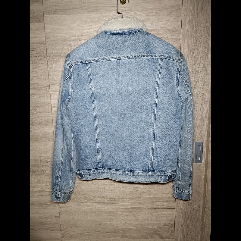 Allsaints Ilkley Jacket 淺色 羊羔毛 丹寧外套 牛仔外套 男XS-5