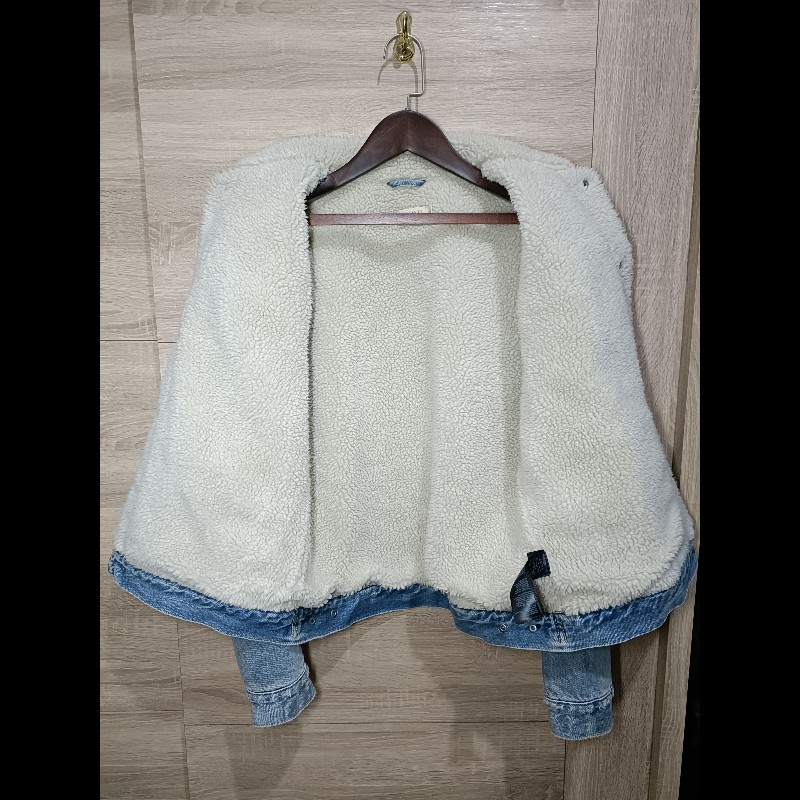 Allsaints Ilkley Jacket 淺色 羊羔毛 丹寧外套 牛仔外套 男XS-6