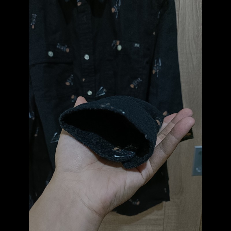 Polo Ralph Lauren Polo Bear 黑色 法蘭絨 滿版 小熊 襯衫 青年XL-6