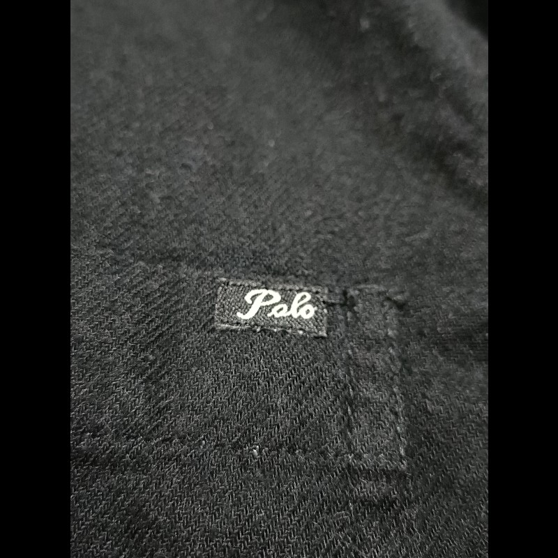 Polo Ralph Lauren Polo Bear 黑色 法蘭絨 滿版 小熊 襯衫 青年XL-9