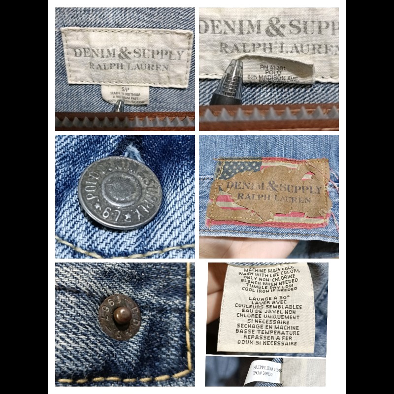 Ralph Lauren Denim & Supply 淺色 丹寧外套 牛仔外套 男S-5