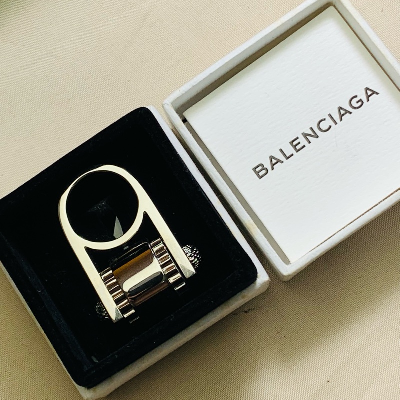 ⚙️特殊美品 Balenciaga 巴黎世家 重工齒輪銀 戒指-2