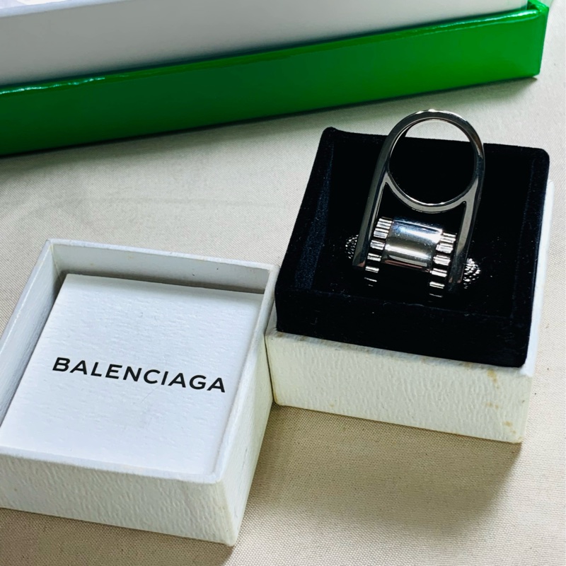 ⚙️特殊美品 Balenciaga 巴黎世家 重工齒輪銀 戒指-3