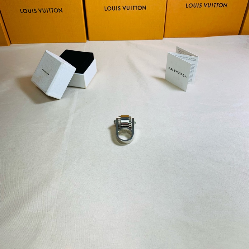 ⚙️特殊美品 Balenciaga 巴黎世家 重工齒輪銀 戒指-6