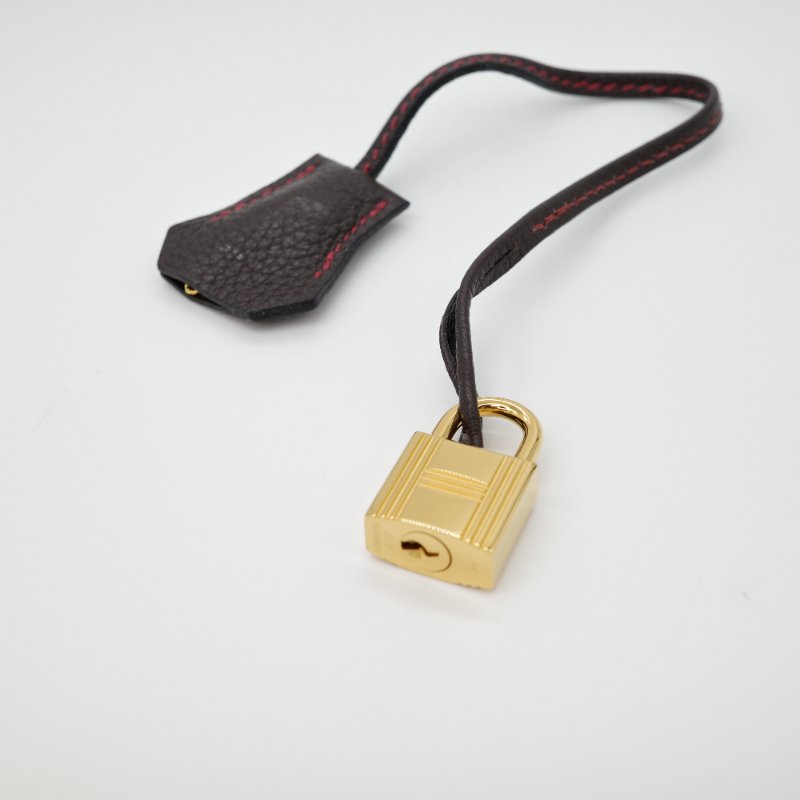 Hermès 愛馬仕 Birkin 30 紅黑雙拼 山羊皮 手提包 框P-18