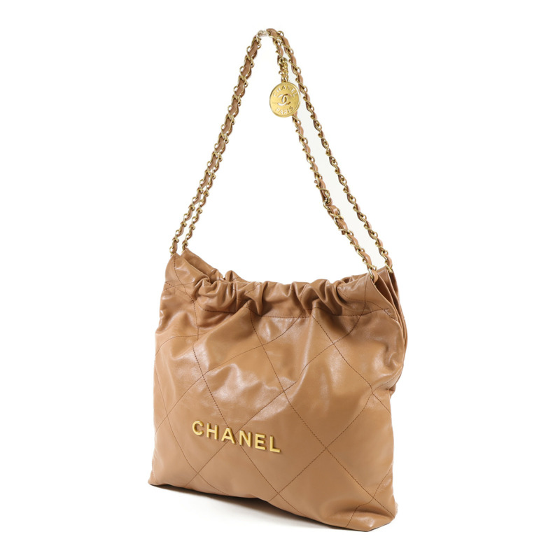 CHANEL 牛皮皮革Chanel 22 Small金扣鏈帶肩背袋-2