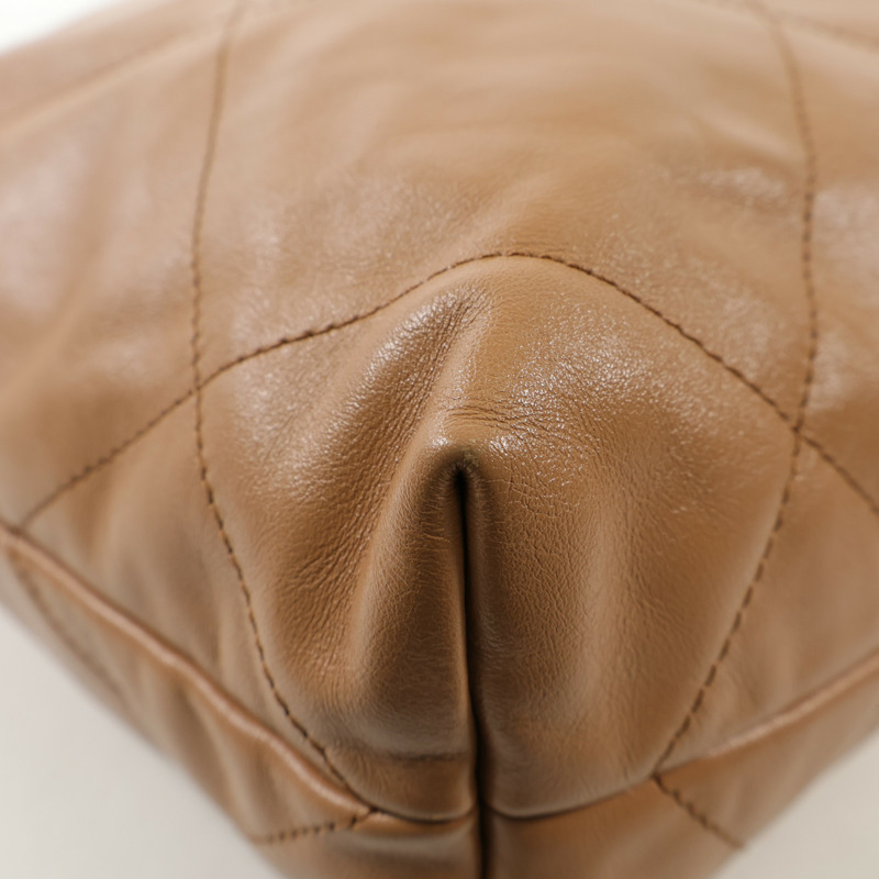 CHANEL 牛皮皮革Chanel 22 Small金扣鏈帶肩背袋-7