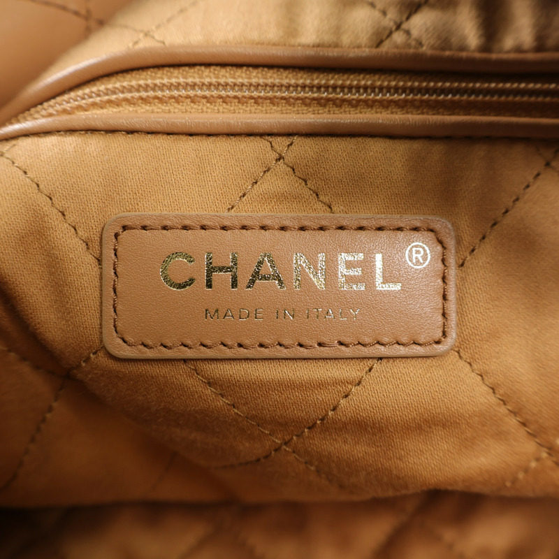 CHANEL 牛皮皮革Chanel 22 Small金扣鏈帶肩背袋-10